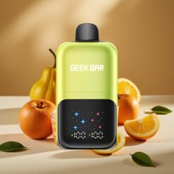 GEEK BAR 2GO 20ml 50000 Caladas Dos Series Vape Desechable Manzana Ácida Helada con Pantalla Interactiva, Sabores/Ajuste de Frescor en 3 Niveles, Batería Recargable
