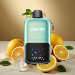 GEEK BAR 2GO 20ml 50000 Caladas Dos Series Vape Desechable Menta Fría con Pantalla Grande Interactiva, Sabores Ajustables en 3 Niveles y Batería Recargable