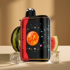 GEEK BAR Platinum Edition 25000 Caladas Vape Desechable Sandía Helada con Pantalla 3D Dinámica, Carga Rápida USB-C y Acabado en Acero Platino Mate