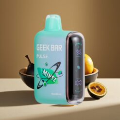 Geek Bar Pulse 15000 Puffs Vape Desechable Edición Menta – 16ML, 5% Nicotina, Flujo de Aire Ajustable, Batería 650 mAh, USB Tipo-C