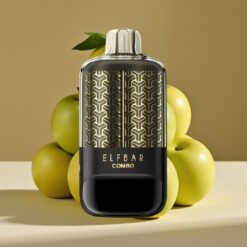 ELF BAR COMBO 25000 Puffs Desechable Vape Manzana Verde & Doble Manzana Shisha - 22ml, 700mAh, Tipo-C, 5% Nicotina, Dual Modes