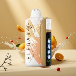Elf Bar Ice King 40000 Caladas Vape Desechable con Batería Recargable 850mAh, Niveles de Enfriamiento Ajustable, Pantalla LCD y Sabor Refresco de Verano
