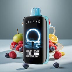 Elf Bar Moonnight 40000 Puffs Azul Frambuesa Hielo - 22ml, 1000mAh, Carga Tipo-C, 50MG, Coil Malla