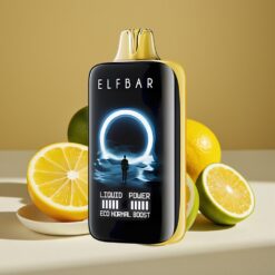 Elf Bar Moonnight 40000 Puffs Limón Lima – 22ml E-Líquido, 1000mAh Batería, Carga Rápida Tipo-C, 50MG Nicotina, Coil Malla