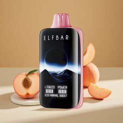 Elf Bar Moonnight 40000 Puffs Melocotón Hielo - 22ml, 1000mAh, Carga Rápida Type-C, Resistencia Mesh