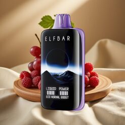 Elf Bar Moonnight 40000 Puffs Uva Frambuesa con 22ml de Líquido, Batería 1000mAh Recargable y Carga Rápida Type-C